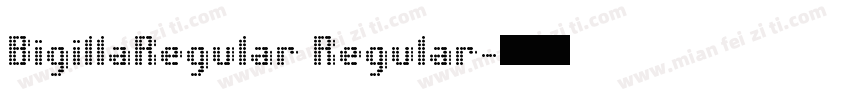 BigillaRegular Regular字体转换